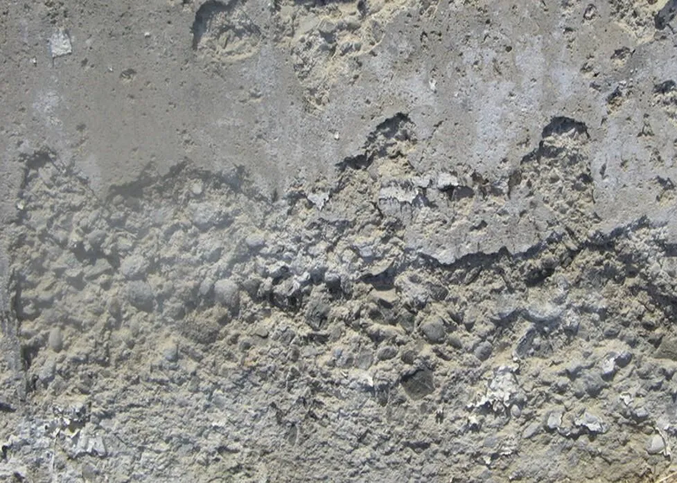 Spalling and scaling concrete