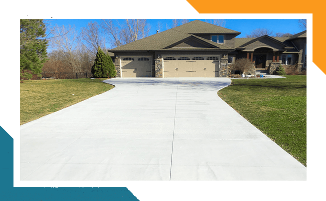 brand new home concrete driveway Indianapolis 
