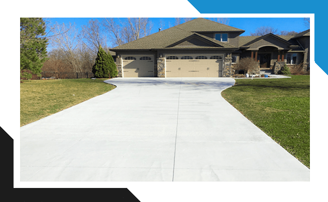 brand new home concrete driveway Indianapolis 