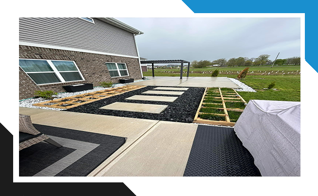 Decorative concrete patio projects across Central Indiana